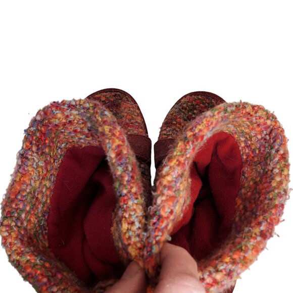 Women's Acorn Pull-On Wool Slipper Boots Multicolor 8/9 - Picture 7 of 8